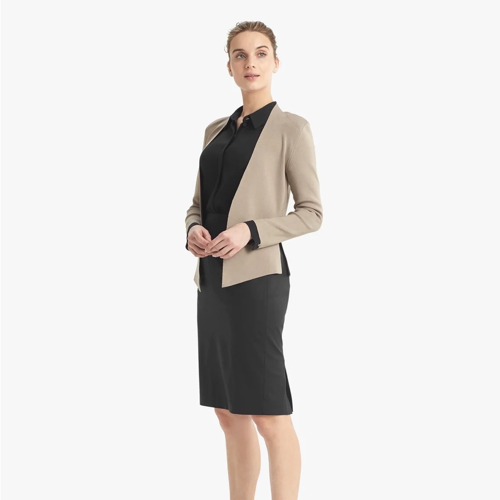 MM LaFleur Woolf Jardigan - Taupe Pearl, Size L, EUC